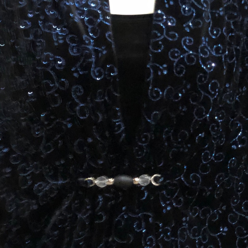 Elements sapphire blue velvet shimmer top!😍 - Picture 4 of 4